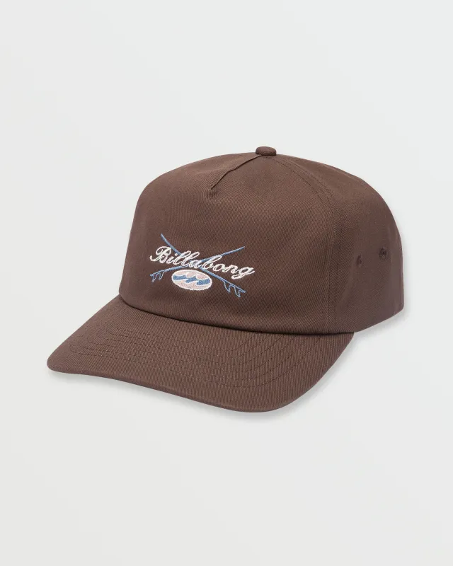 Throwback Strapback Hat - Brown sold by Billabong