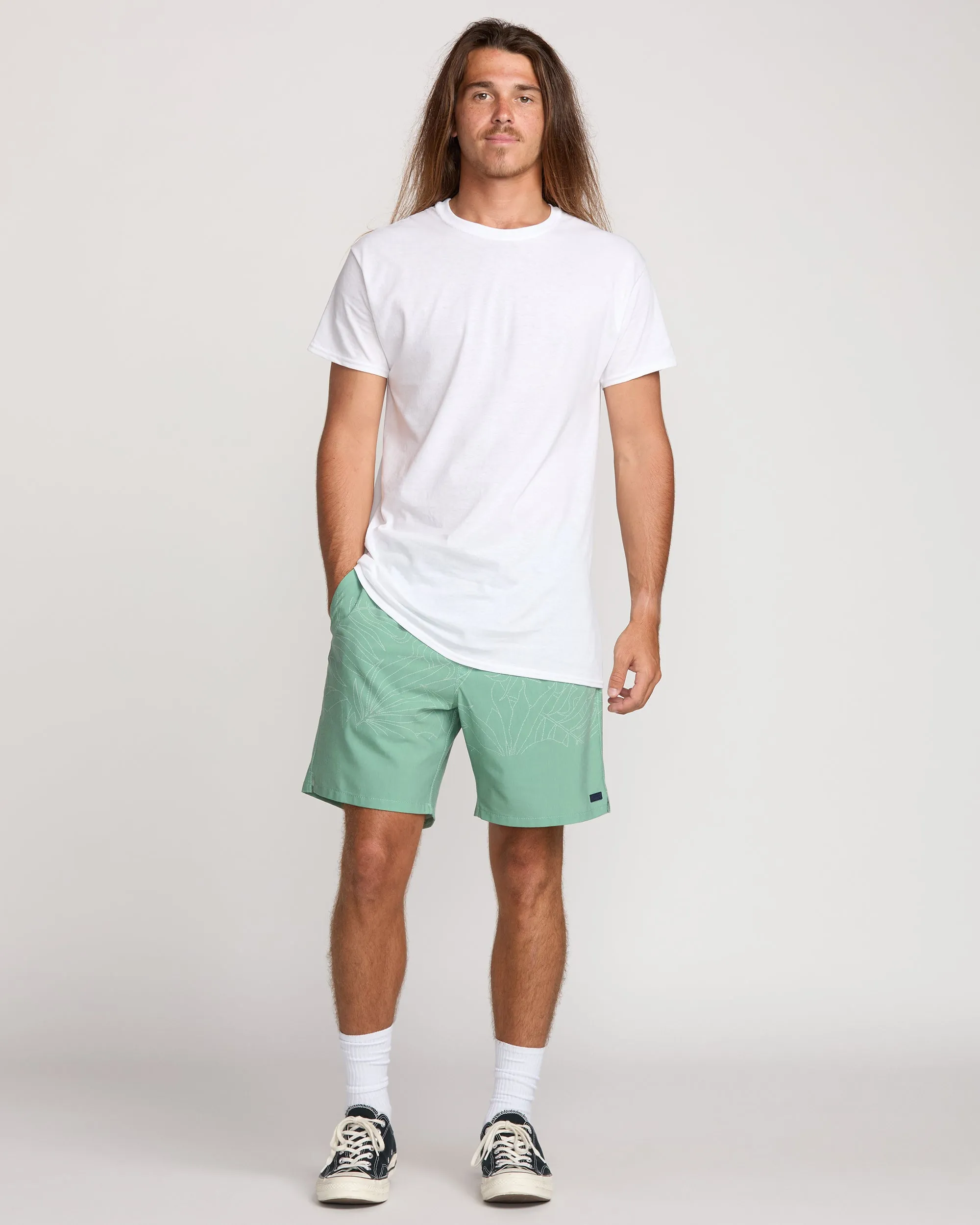Surftrek Transit Elastic 17" Hybrid Shorts - Mist Green sold by Billabong product image thumbnail 5