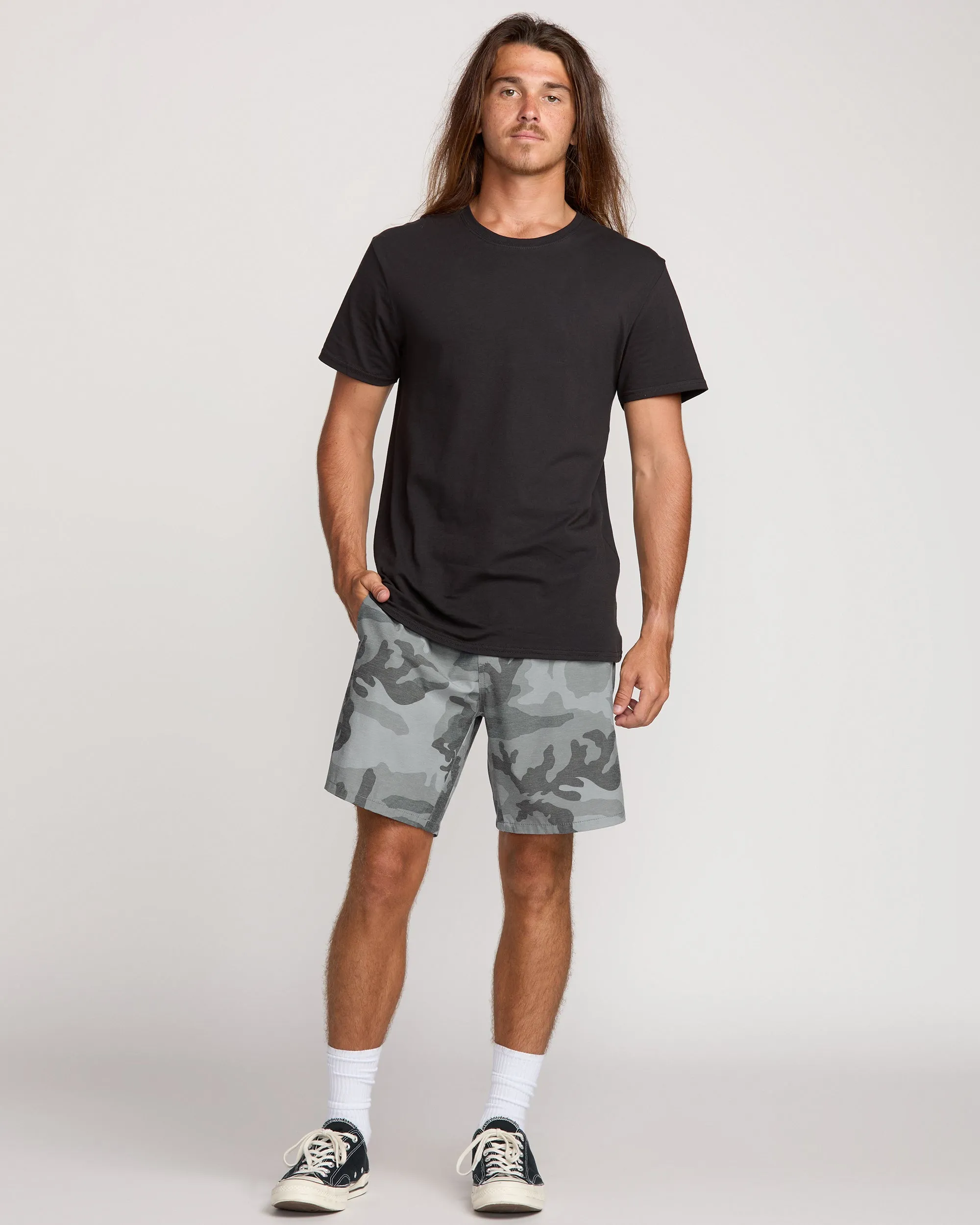 Crossfire Elastic Submersible 18" Hybrid Shorts - Black Camo sold by Billabong product image thumbnail 5