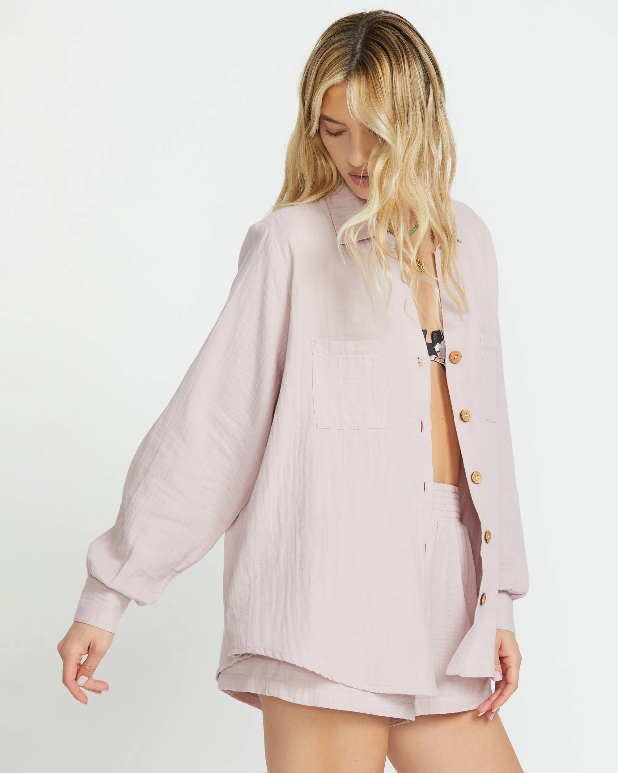 Sweet Swell Long Sleeve Shirt - Haze sold by Billabong product image thumbnail 3