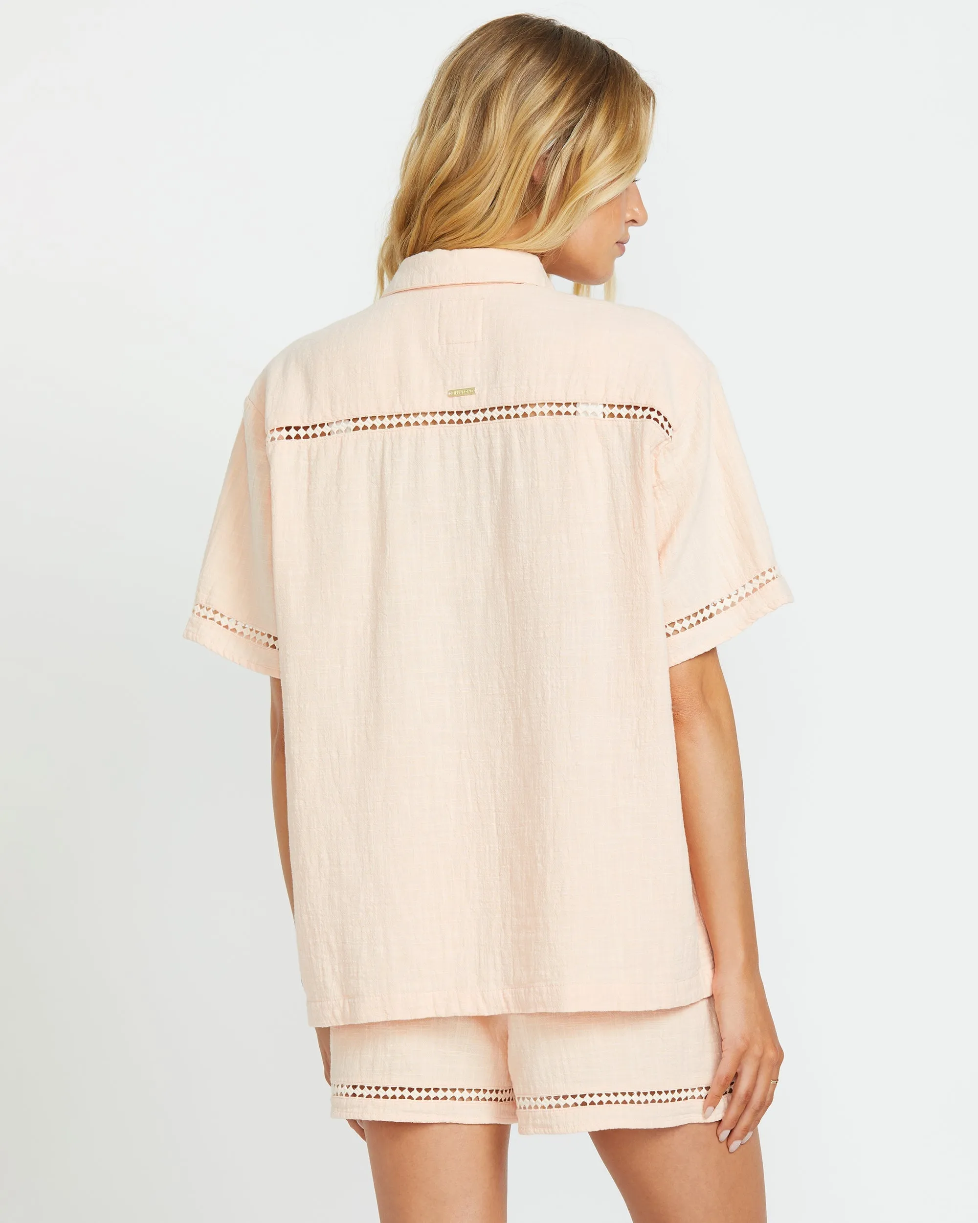 Summers End Short Sleeve Shirt - Soft Peach sold by Billabong product image thumbnail 2