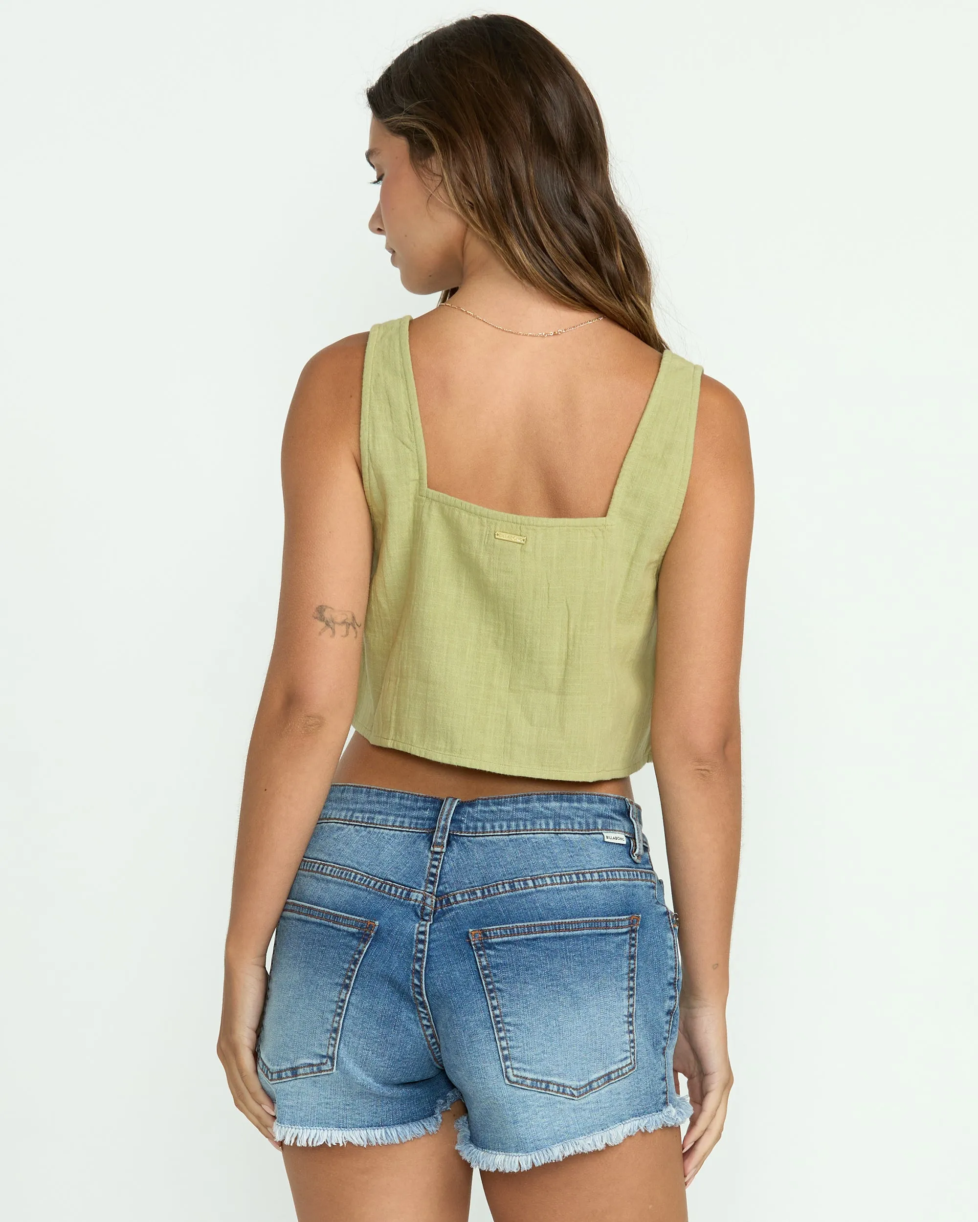 Open Skies Woven Tank - Avocado sold by Billabong product image thumbnail 2