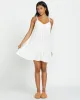 Beach Vibes Beach Coverup Dress - Salt Crystal sold by Billabong