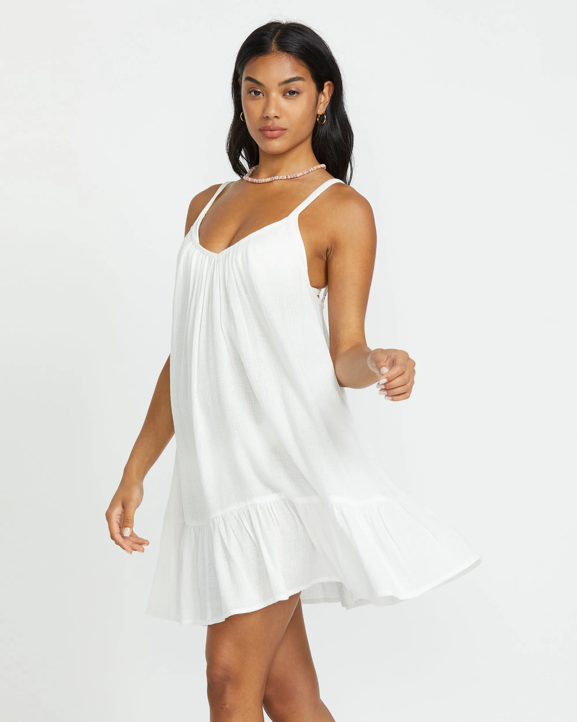 Beach Vibes Beach Coverup Dress - Salt Crystal sold by Billabong product image thumbnail 3