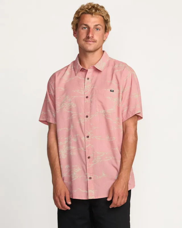 Sundays Short Sleeve Shirt - Dust Red sold by Billabong