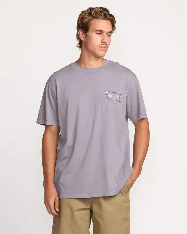 No Vacancy Premium Wave Wash Tee - Light Purple sold by Billabong