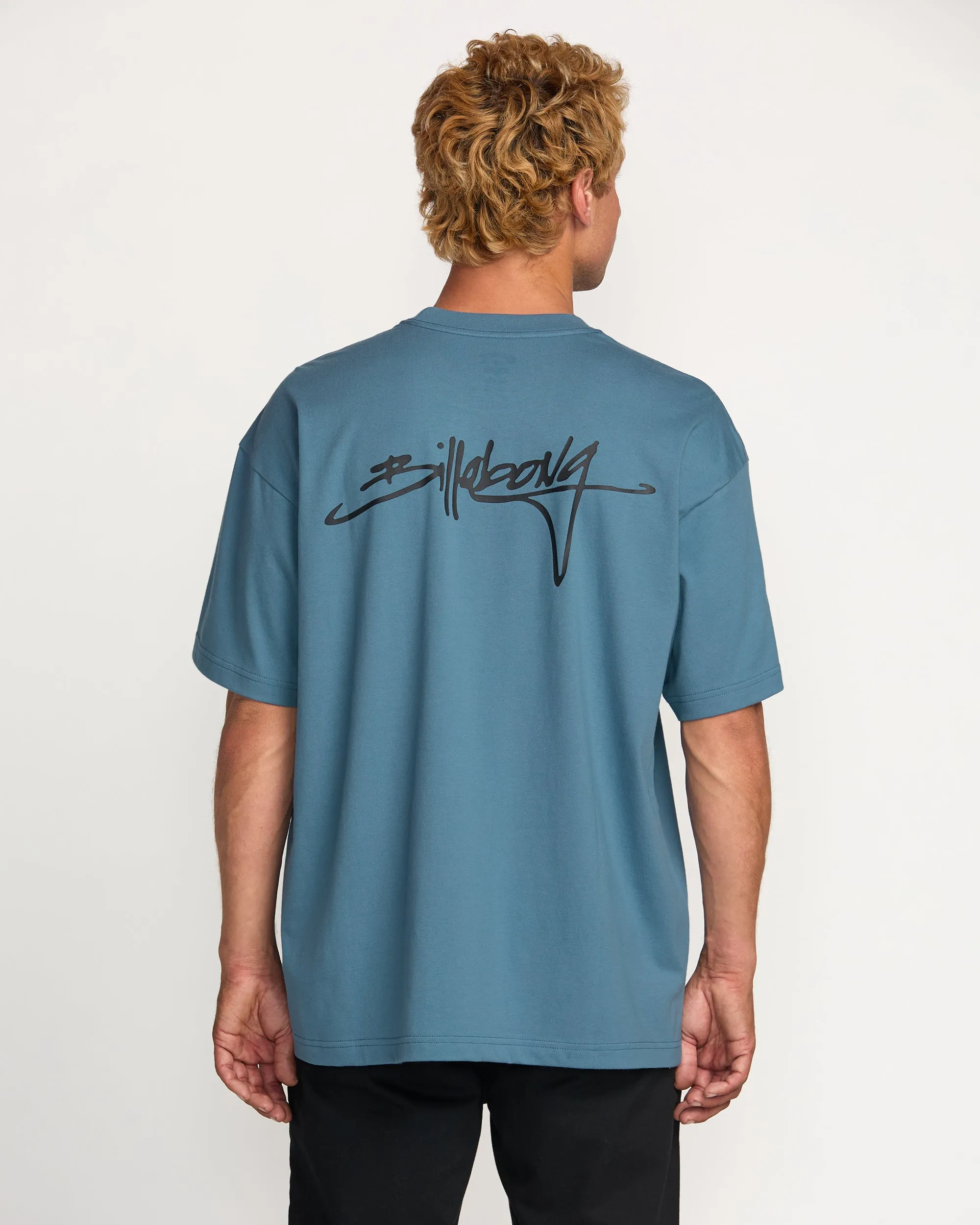Bracket Script OG Tee - Carolina Blue sold by Billabong product image thumbnail 2