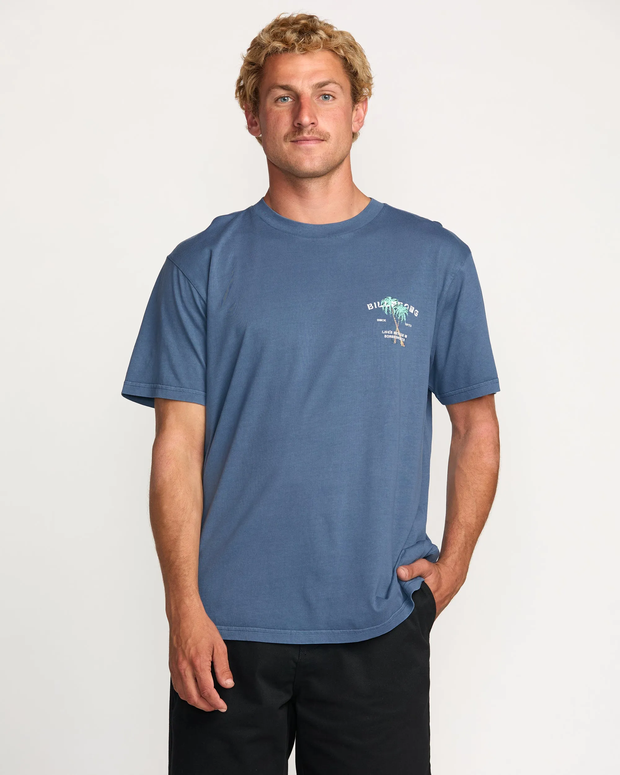 Better Premium Wave Wash Short Sleeve T-Shirt - Deep Blue sold by Billabong