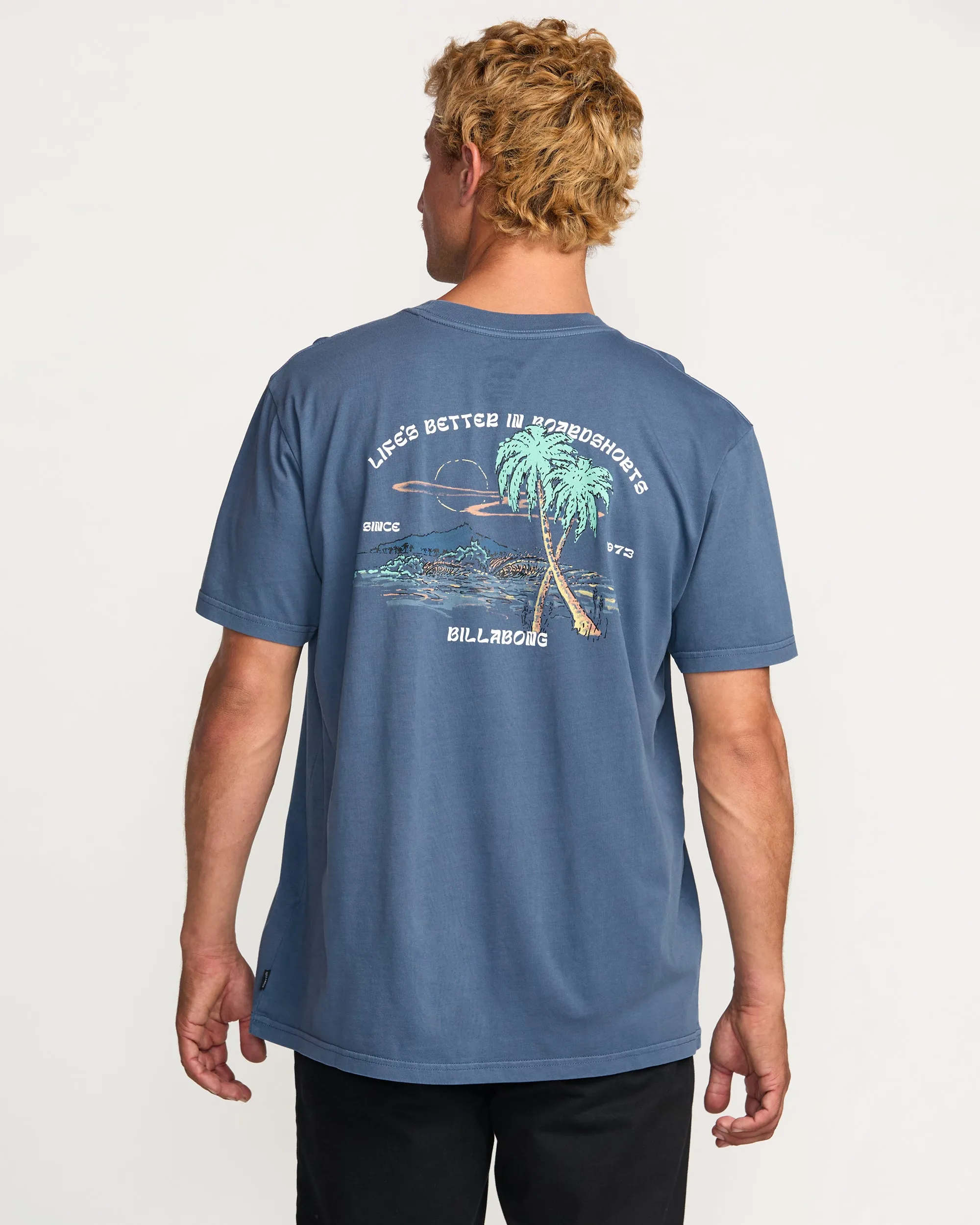 Better Premium Wave Wash Short Sleeve T-Shirt - Deep Blue sold by Billabong product image thumbnail 2
