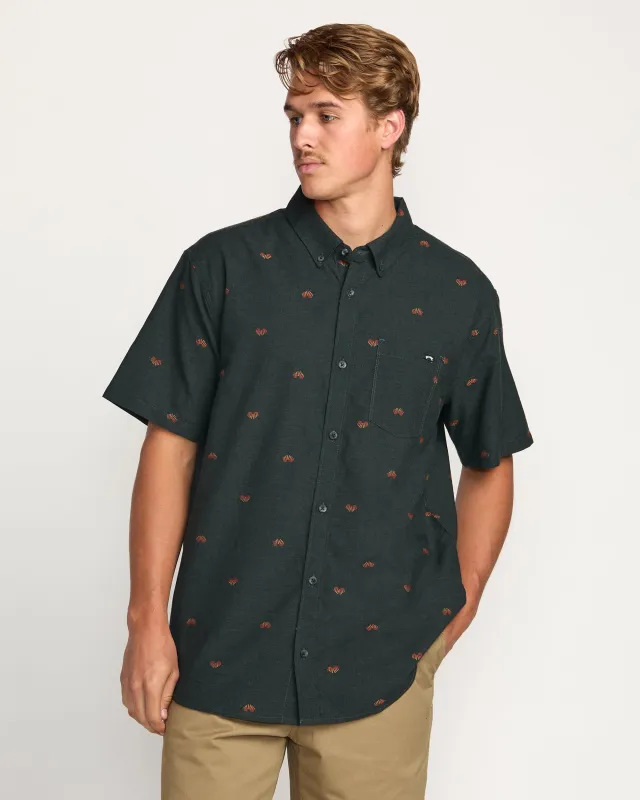 All Day Jacquard Short Sleeve Shirt - Stealth sold by Billabong