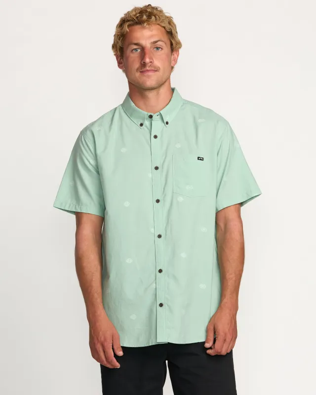All Day Jacquard Short Sleeve Shirt - Seafoam sold by Billabong