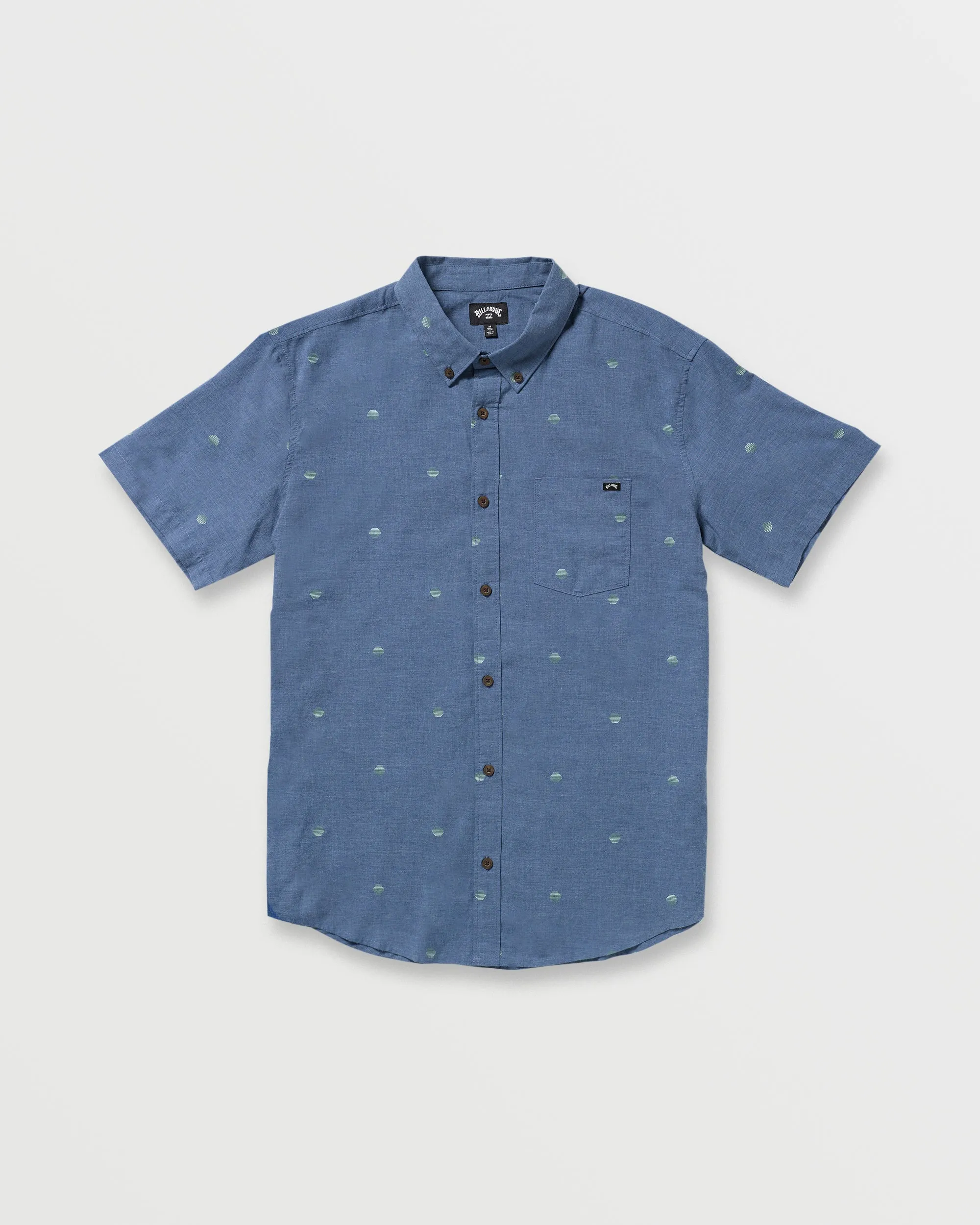 All Day Jacquard Short Sleeve Shirt - Deep Blue sold by Billabong product image thumbnail 3