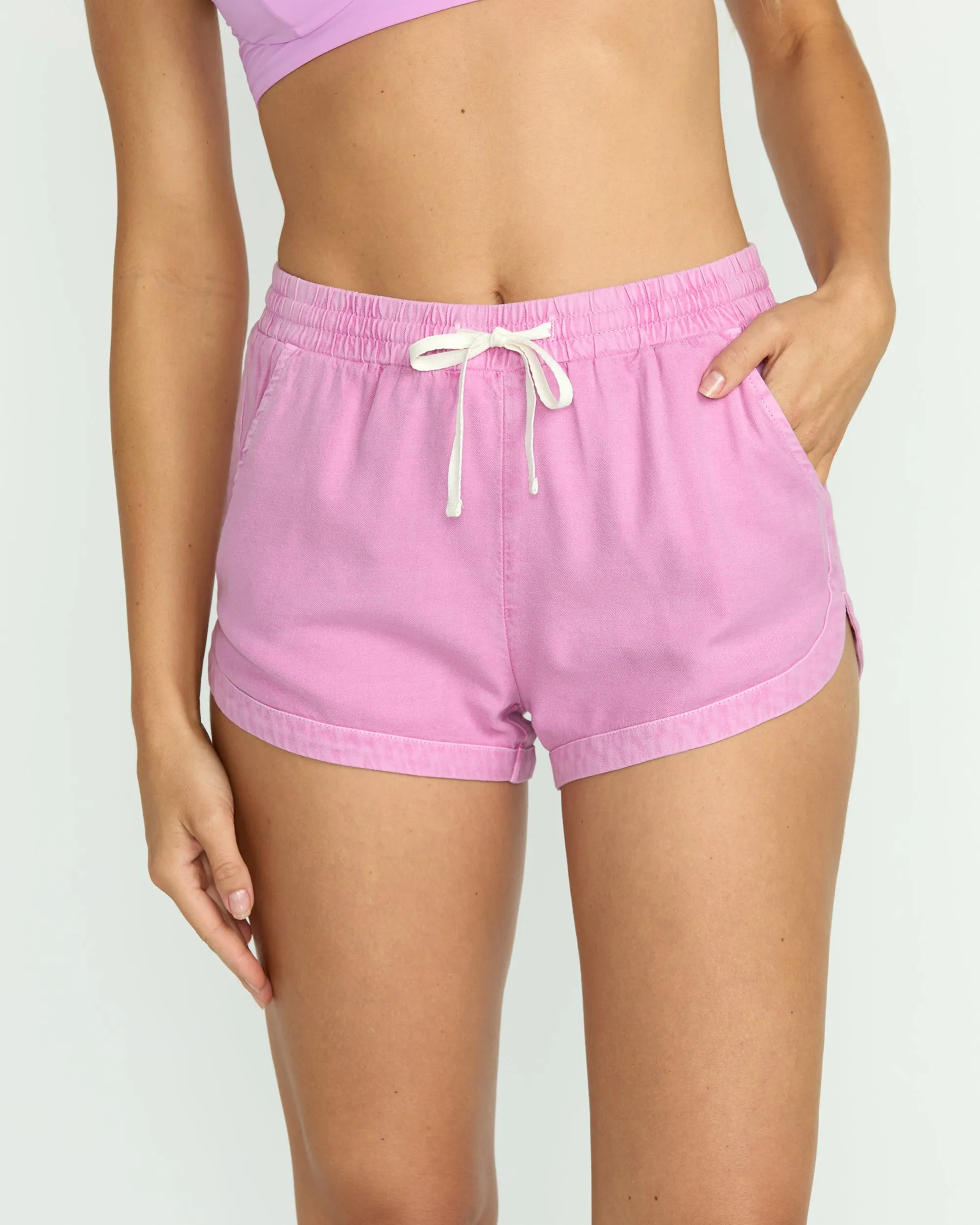 Road Trippin Elastic Waist Shorts - Bright Rose sold by Billabong product image thumbnail 5