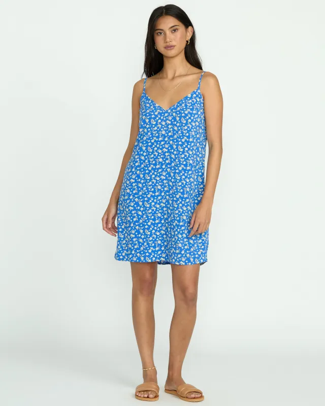 90S Babe Mini Dress - True Blue sold by Billabong