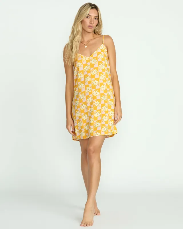 90's Babe Mini Dress - Golden Peach sold by Billabong