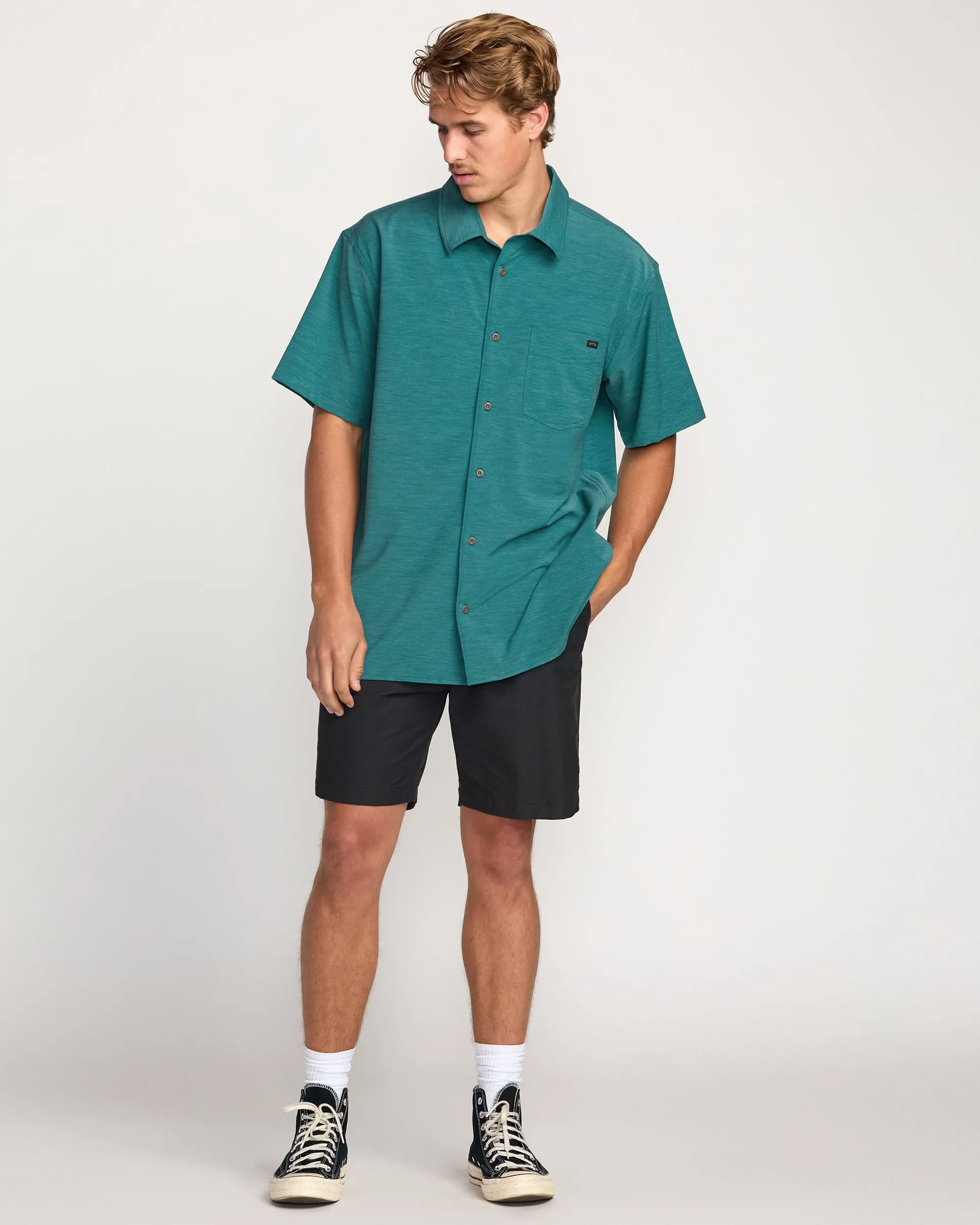 Surftrek Transit Short Sleeve Shirt - Marine sold by Billabong product image thumbnail 5