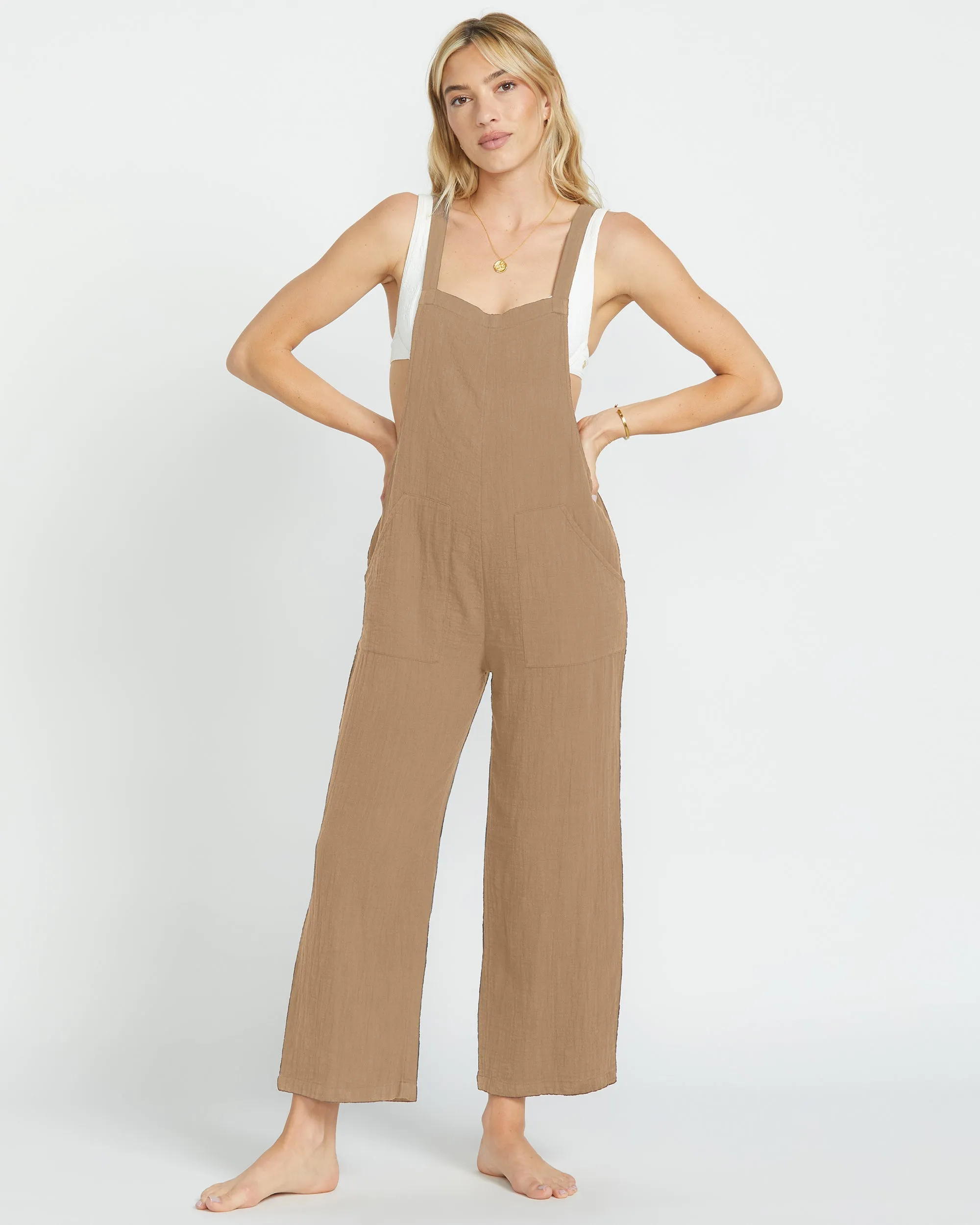 Pacific Time Jumpsuit - Khaki sold by Billabong product image thumbnail 4