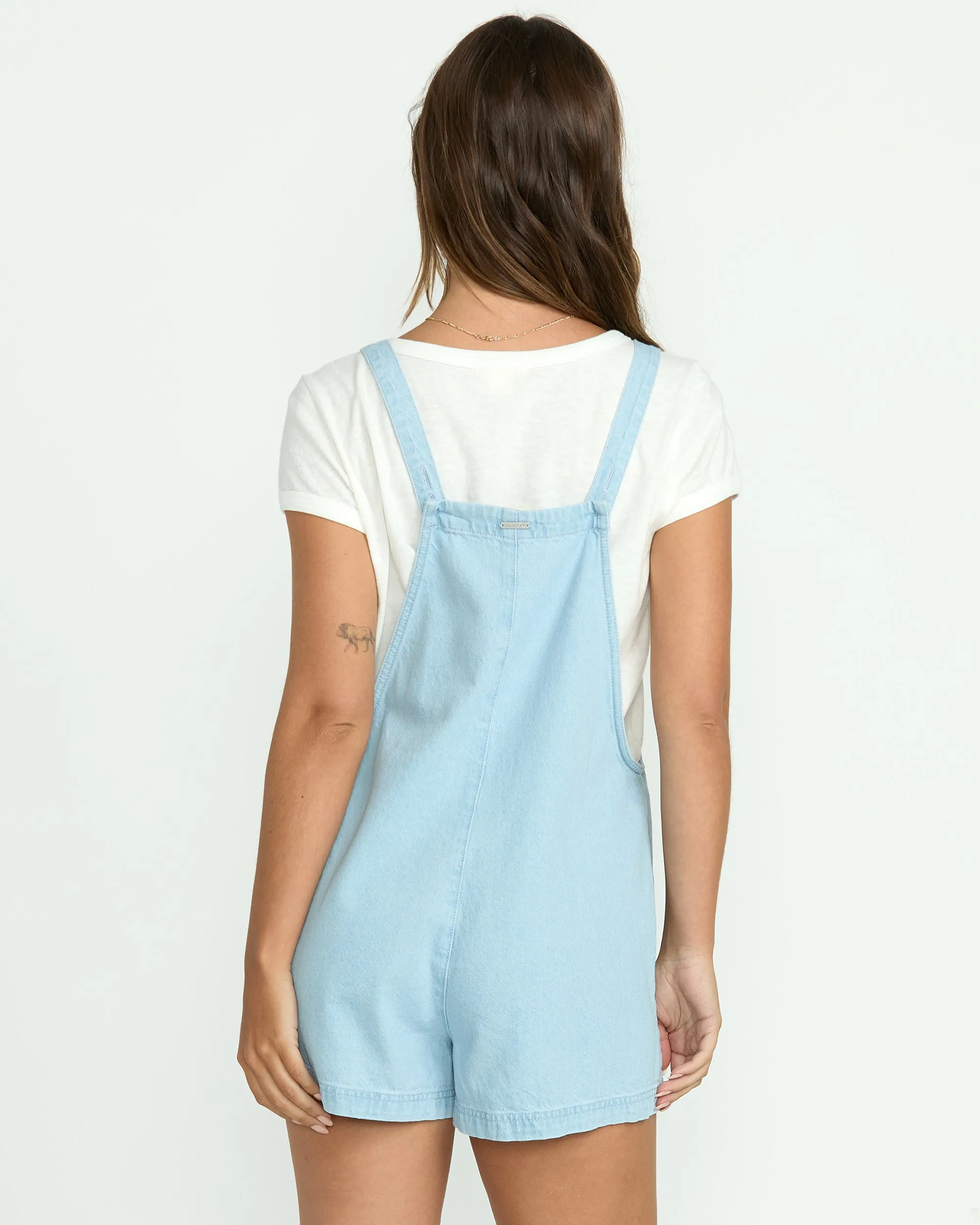 Beach Crush Denim Shortalls - Salt Blue sold by Billabong product image thumbnail 2