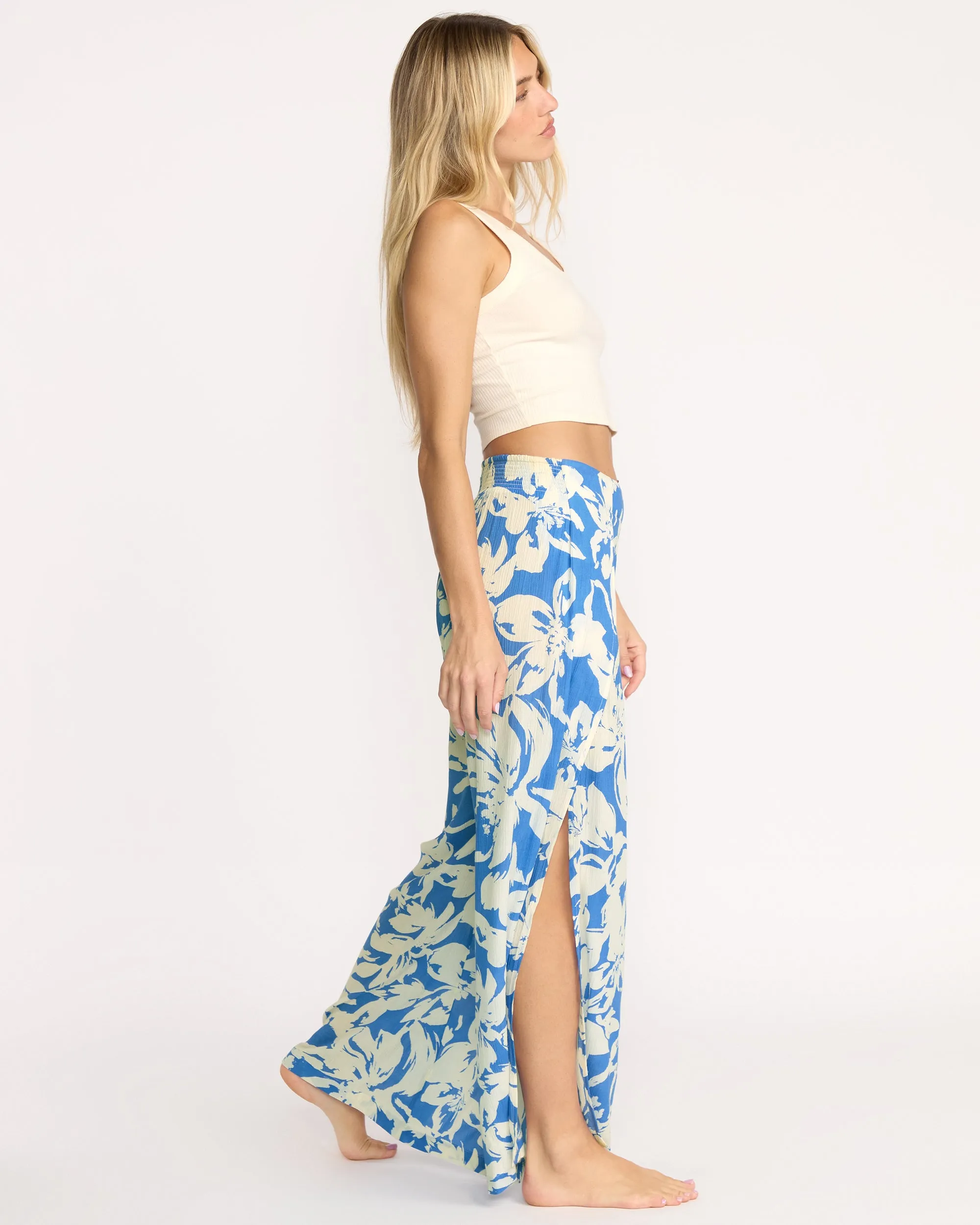 Split Spirit Elastic Waist Pants - True Blue sold by Billabong product image thumbnail 3