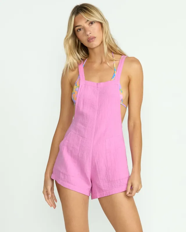 Beach Crush Romper - Bright Rose sold by Billabong