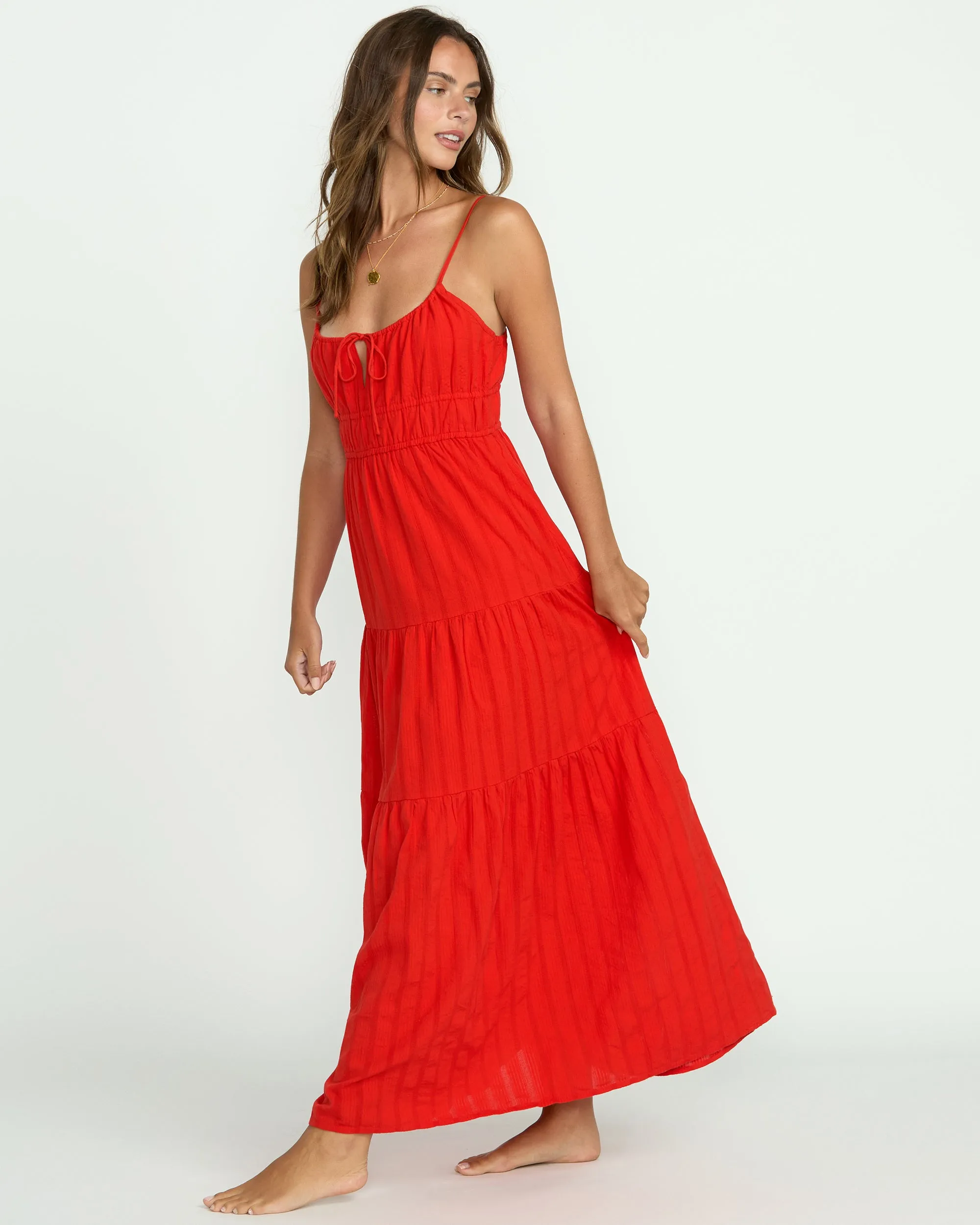 Red Aloha Maxi Dress - Red Aloha sold by Billabong product image thumbnail 4