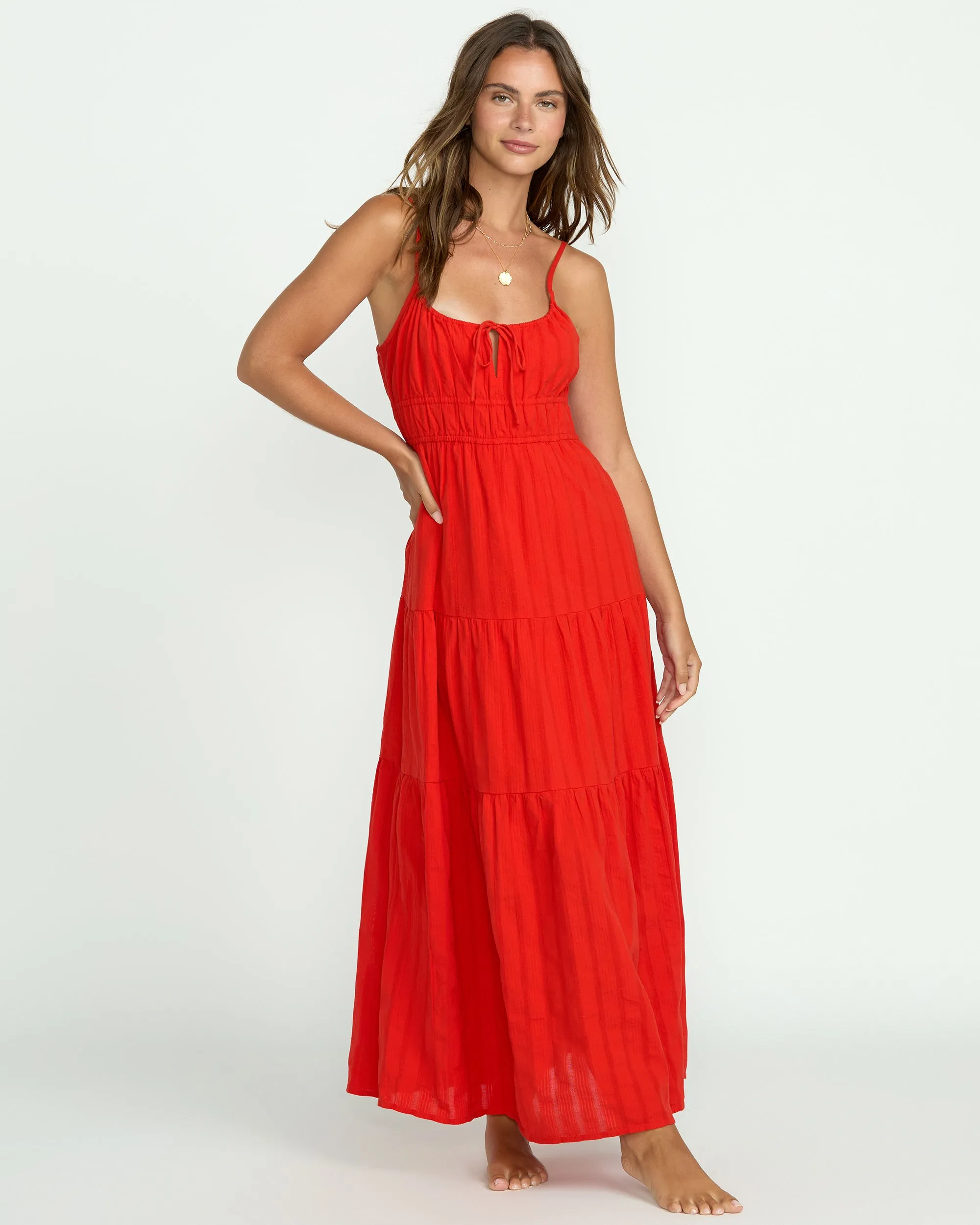 Red Aloha Maxi Dress - Red Aloha sold by Billabong product image thumbnail 5