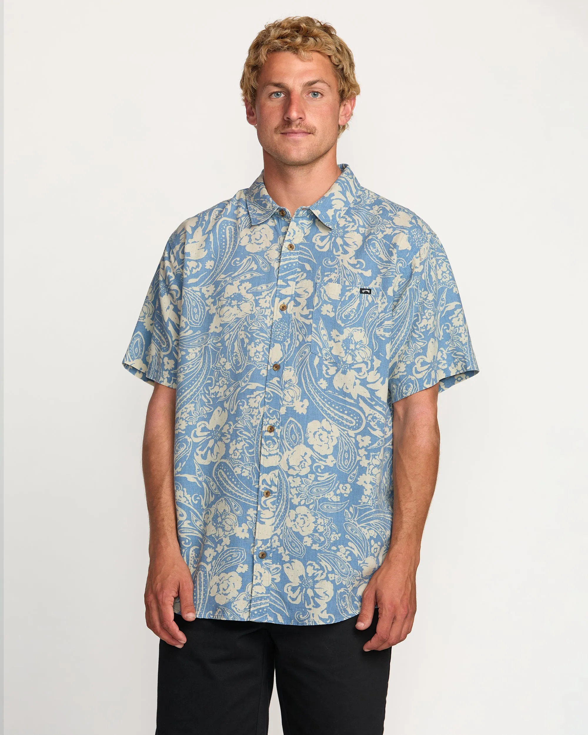 Cordoba Short Sleeve Shirt - Carolina Blue sold by Billabong product image thumbnail 2