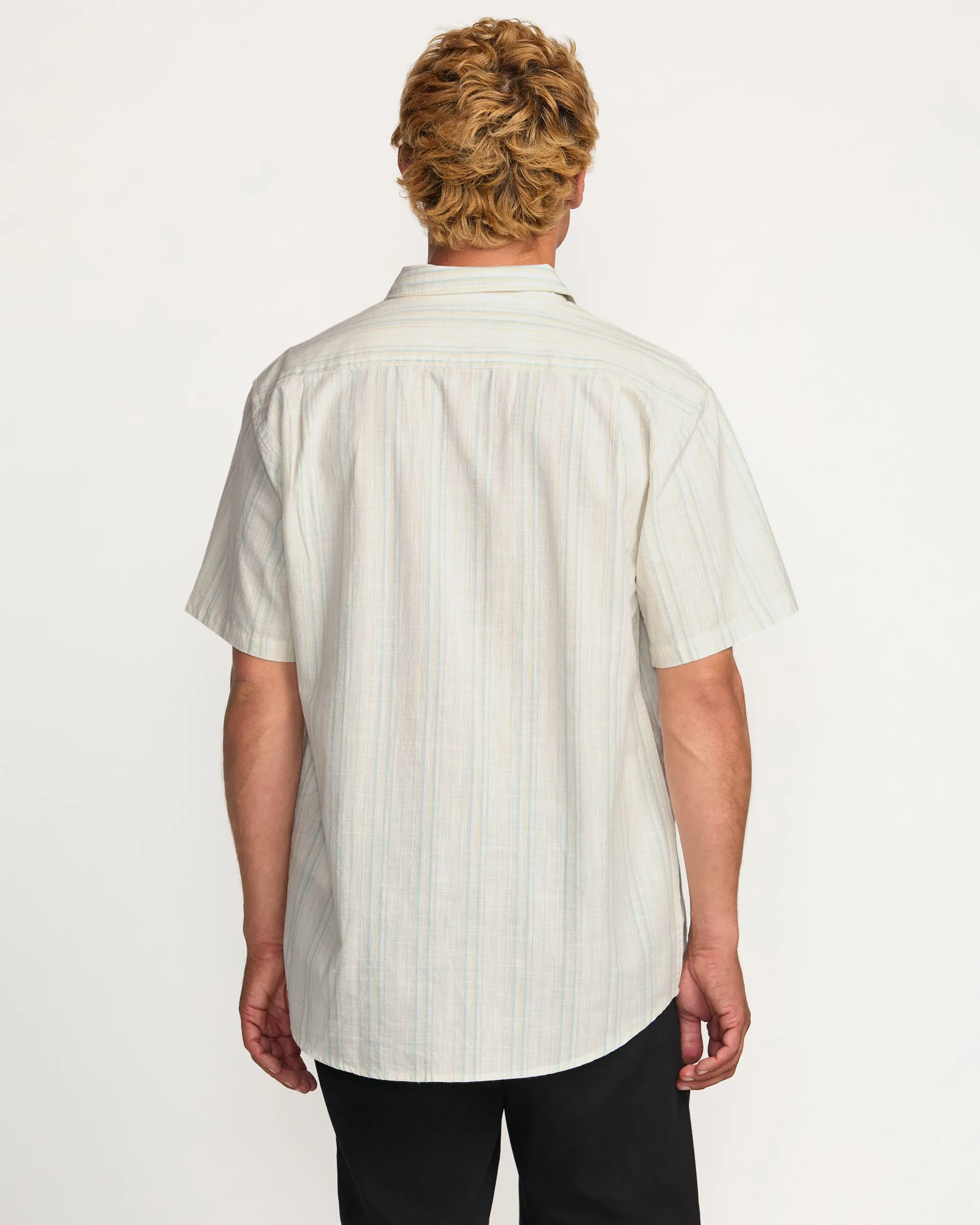 All Day Stripe Short Sleeve Shirt - Off White sold by Billabong product image thumbnail 2