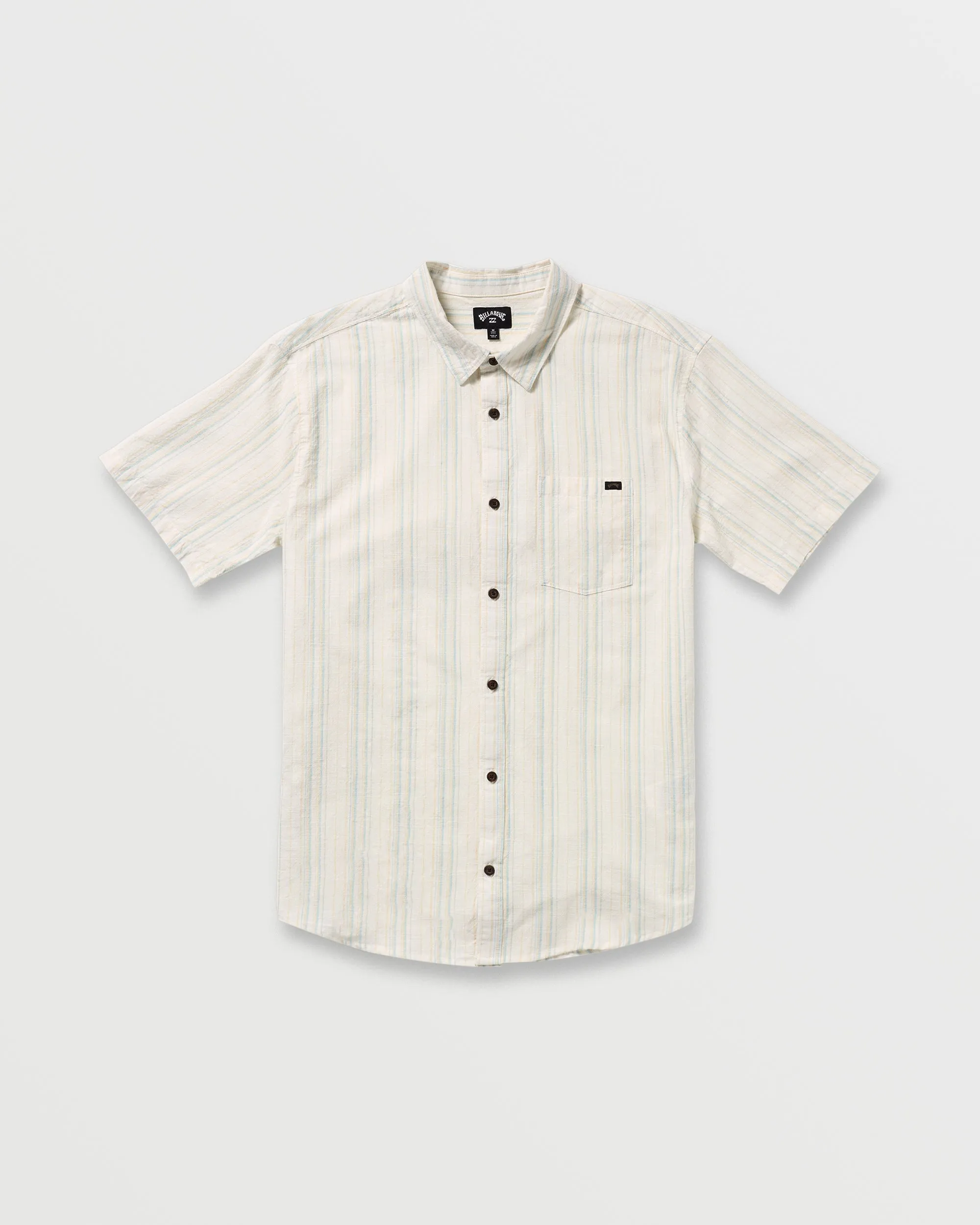 All Day Stripe Short Sleeve Shirt - Off White sold by Billabong product image thumbnail 3