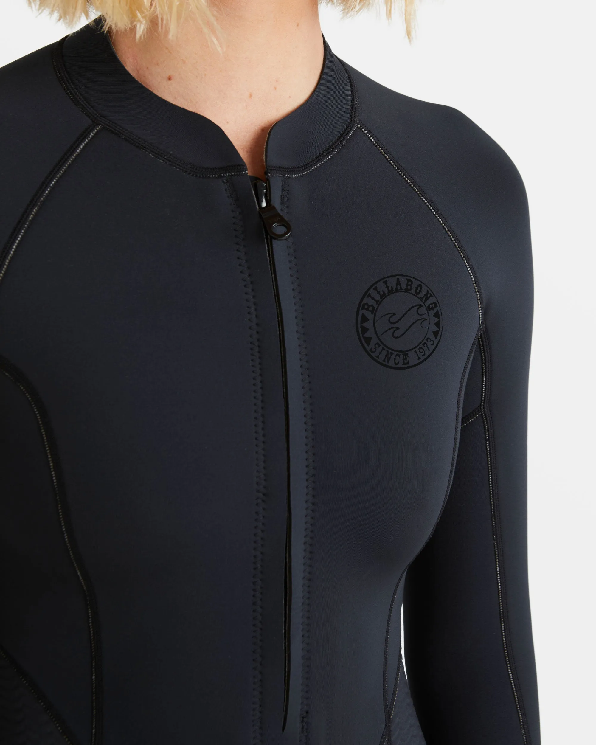 Salty Dayz Natural Flatlock Long Sleeve Springsuit - Black sold by Billabong product image thumbnail 4