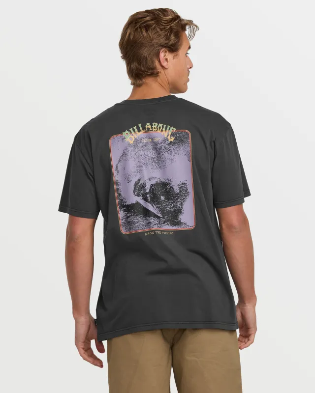 Hack Premium Wave Wash Tee - Washed Black sold by Billabong