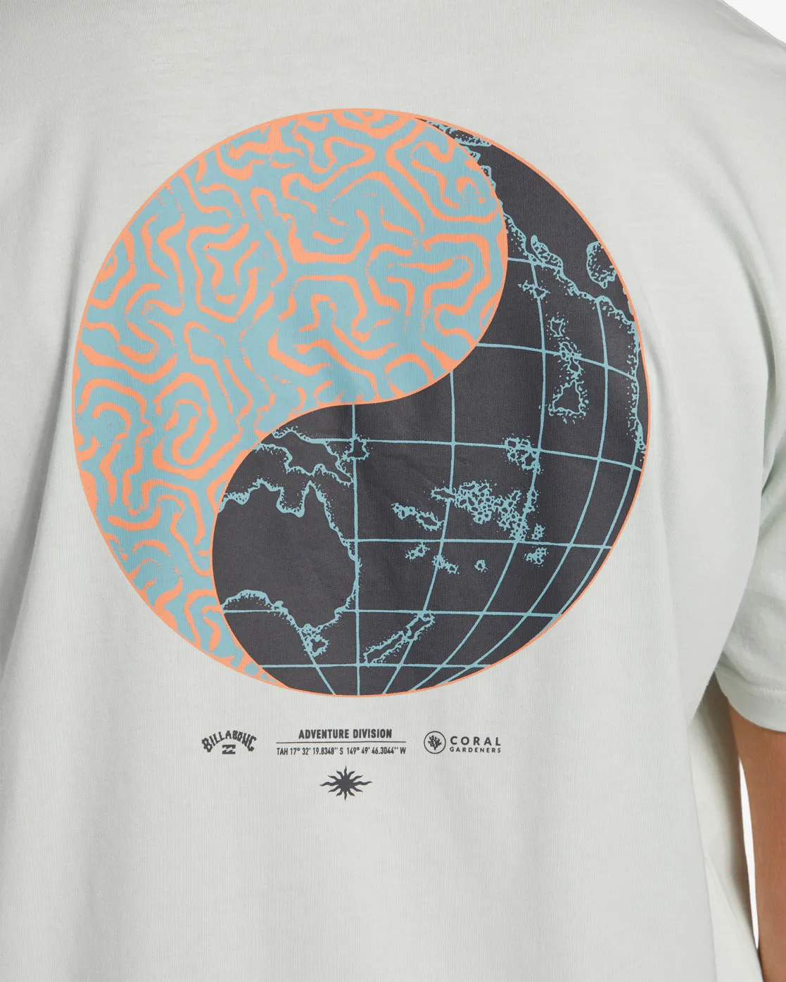 Coral Gardeners Yin Yang T-Shirt - Clear Sky sold by Billabong product image thumbnail 4