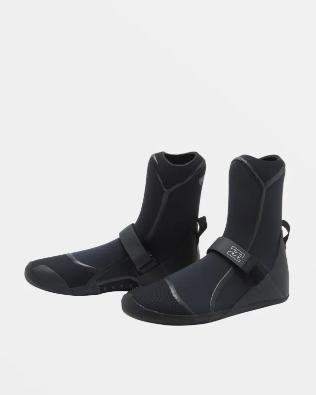 5mm Furnace Upcycler Welded Round Toe Wetsuit Boots - Black sold by Billabong
