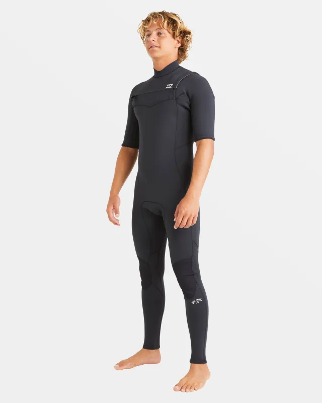 2/2mm Absolute Natural Upcycler GBS Chest Zip Wetsuit - Black sold by Billabong