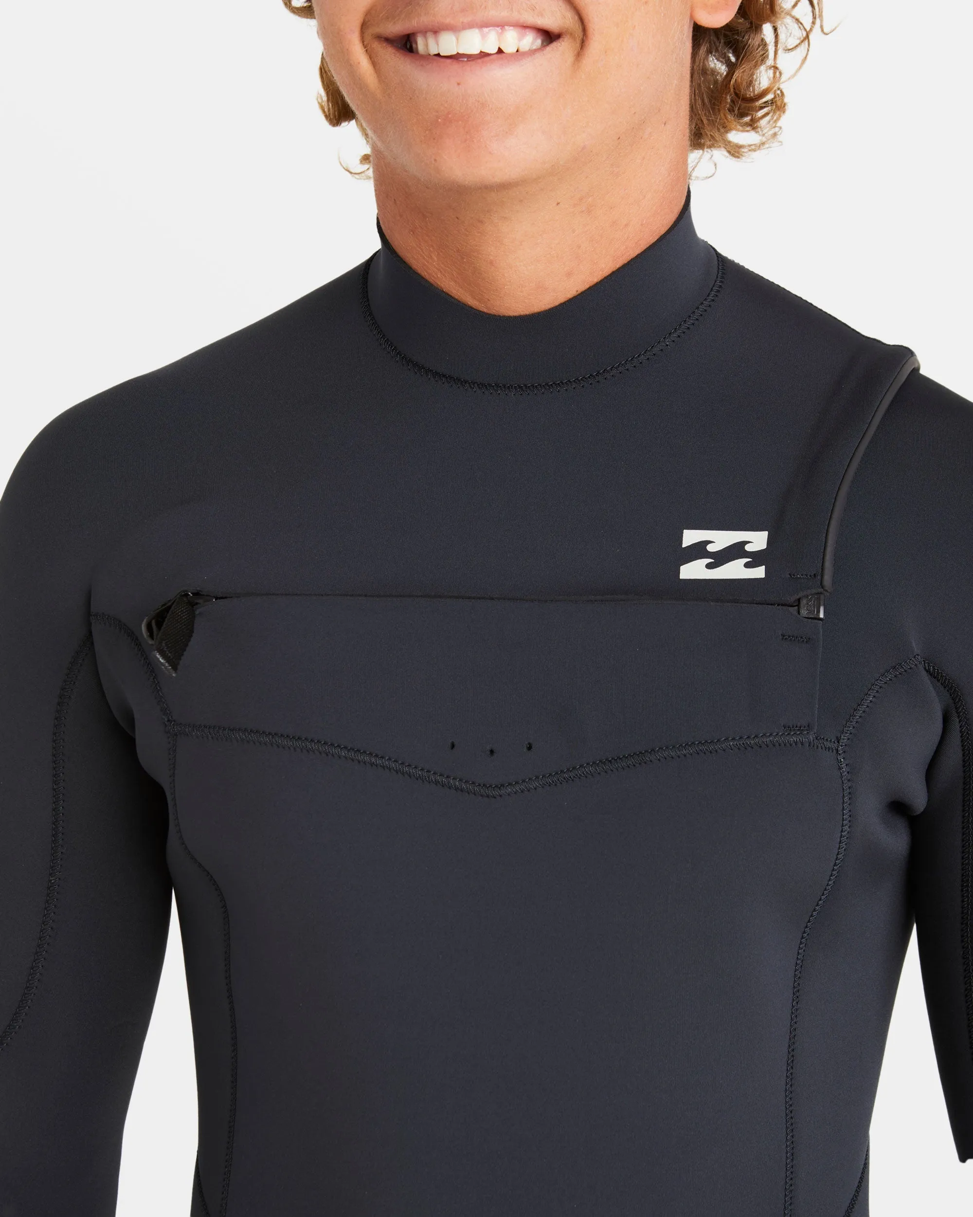 2/2mm Absolute Natural Upcycler GBS Chest Zip Long Sleeve Springsuit - Black sold by Billabong