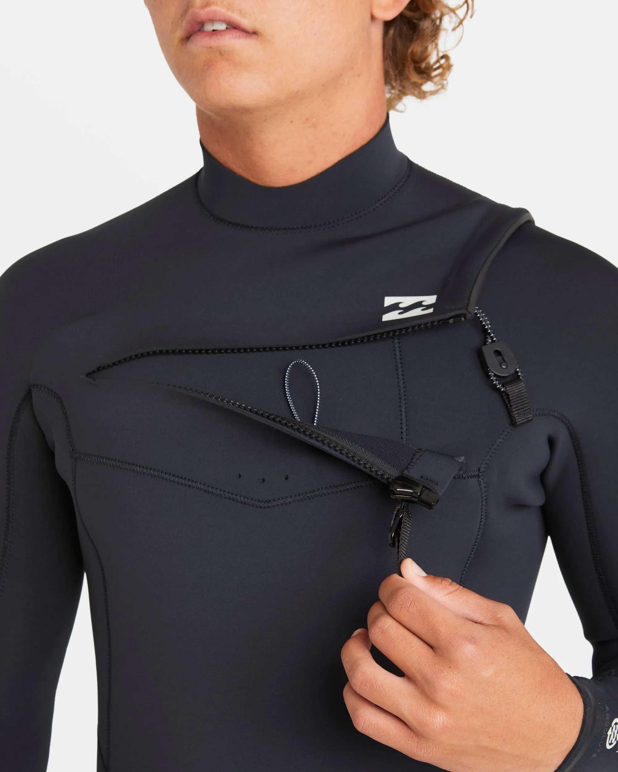 2/2mm Absolute Natural Upcycler GBS Chest Zip Long Sleeve Springsuit - Black sold by Billabong product image thumbnail 3