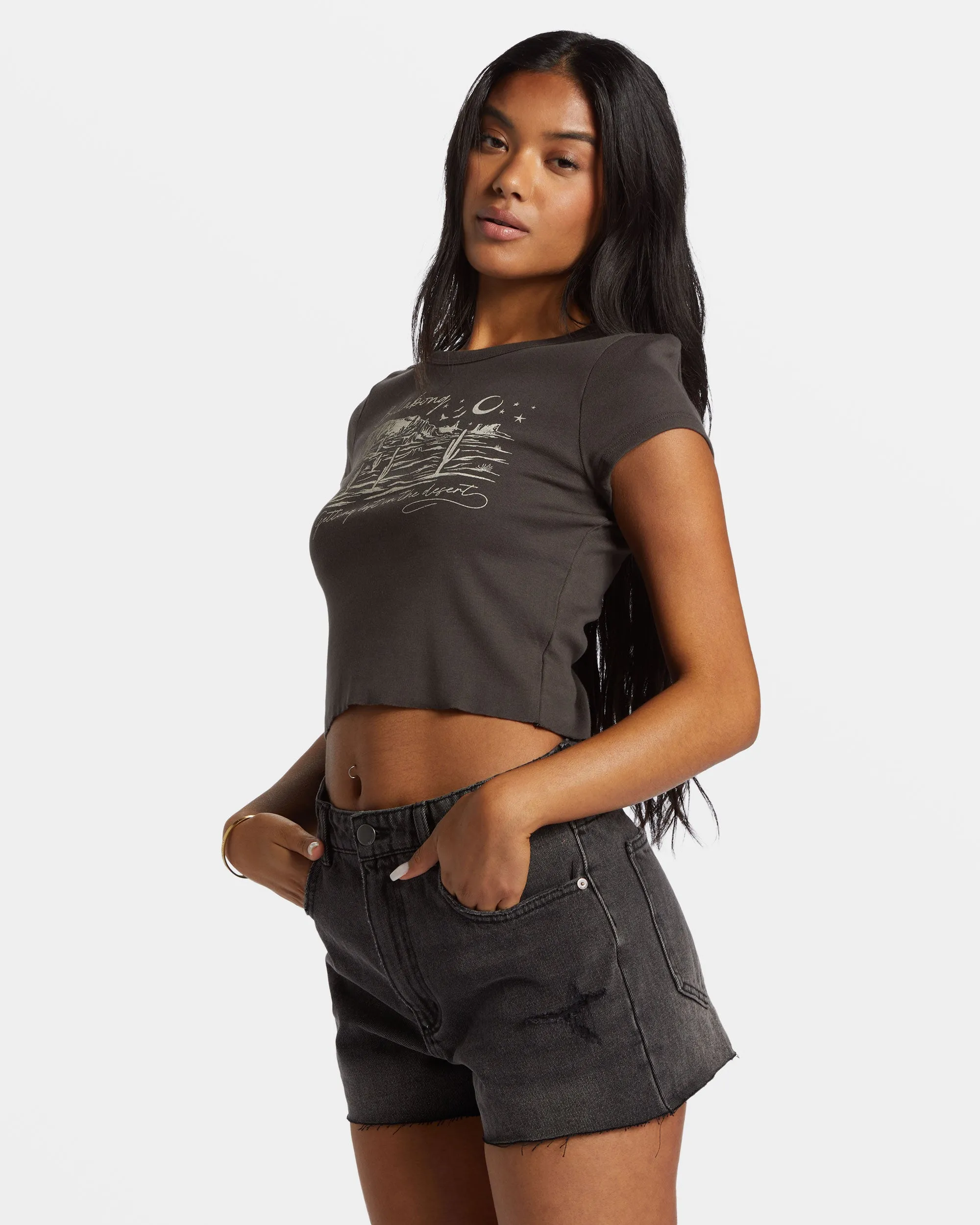 High Tides Denim Shorts - Fade To Black sold by Billabong product image thumbnail 3
