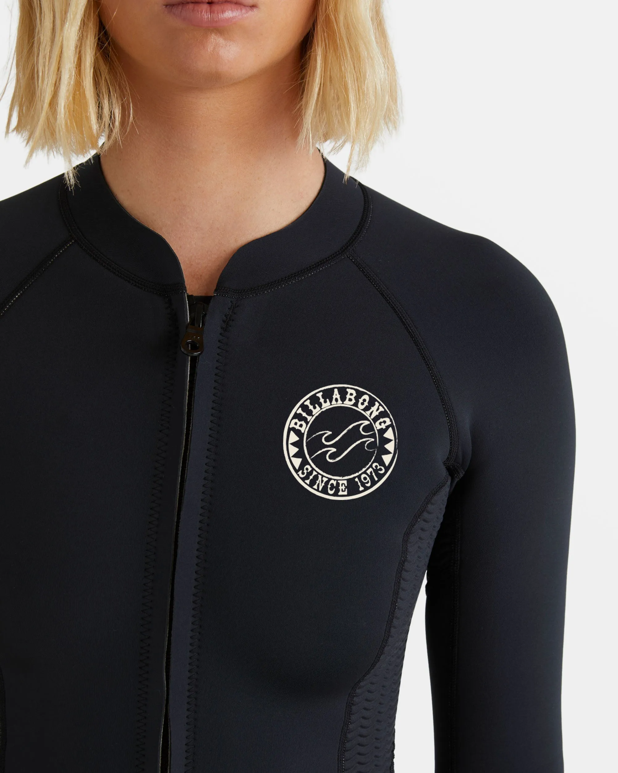 Peeky Natural Flatlock Jacket - Black sold by Billabong product image thumbnail 4