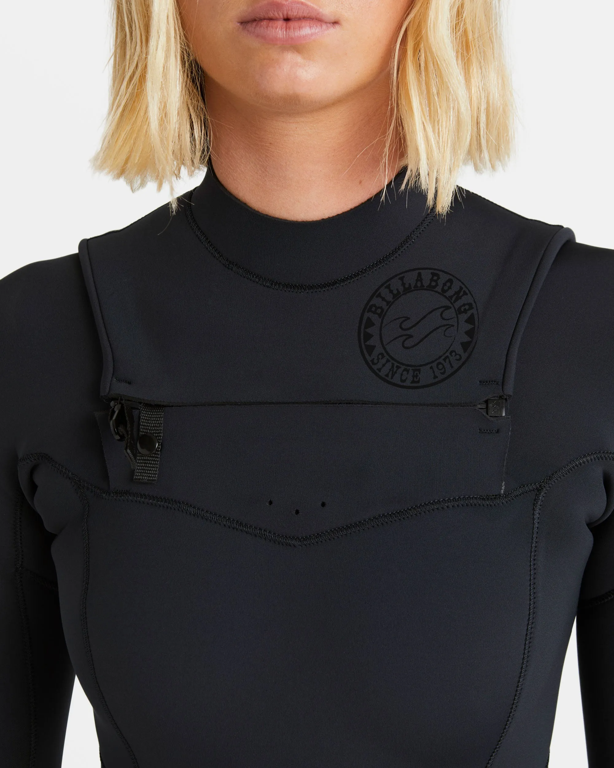 4/3mm Salty Dayz Natural Upcycler GBS Chest Zip Wetsuit - Black sold by Billabong product image thumbnail 4