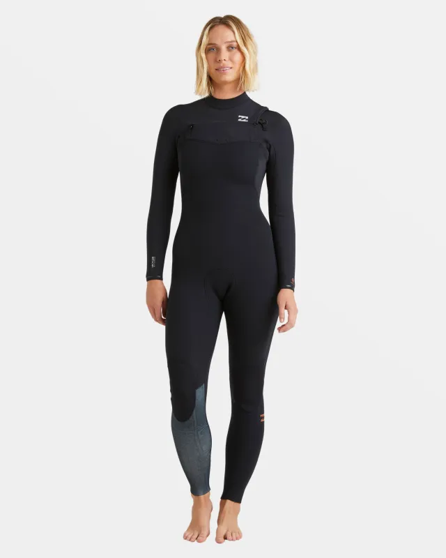 4/3mm Furnace Natural GBS Chest Zip Fullsuit - Black Tiki sold by Billabong