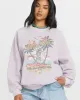 The Waves Crew Sweatshirt  - Amethyst Smoke sold by Billabong