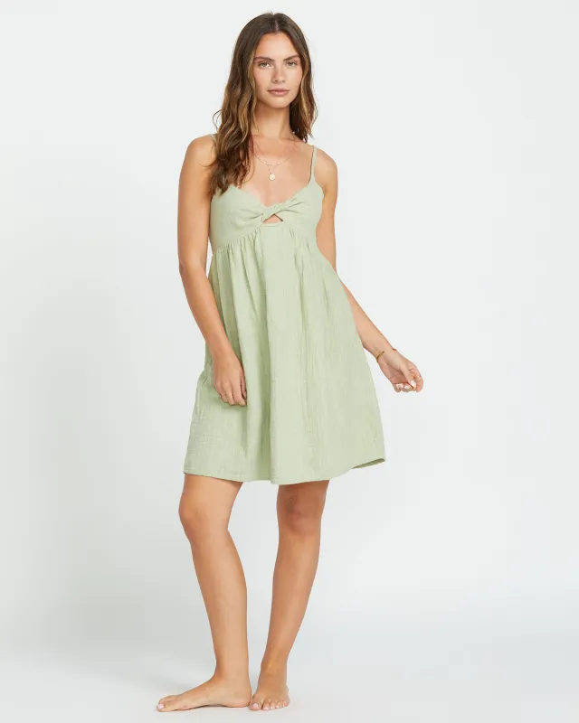 In A Twist Dress - Pistachio sold by Billabong