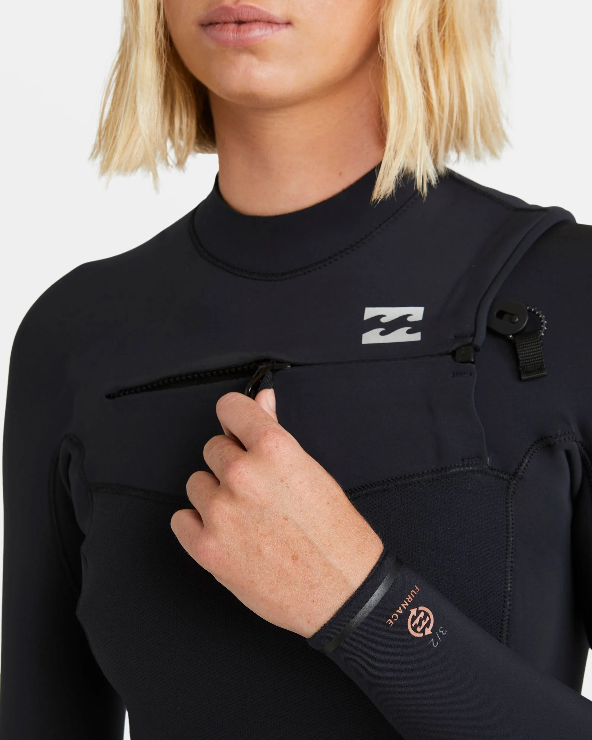 3/2mm Furnace Natural GBS Chest Zip Fullsuit - Black Tiki sold by Billabong product image thumbnail 5