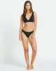 Sol Searcher Remi Plunge Bikini Top - Black Pebble sold by Billabong