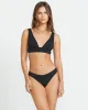 Sol Searcher Remi Plunge Bikini Top - Black Pebble sold by Billabong