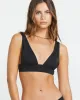 Sol Searcher Remi Plunge Bikini Top - Black Pebble sold by Billabong