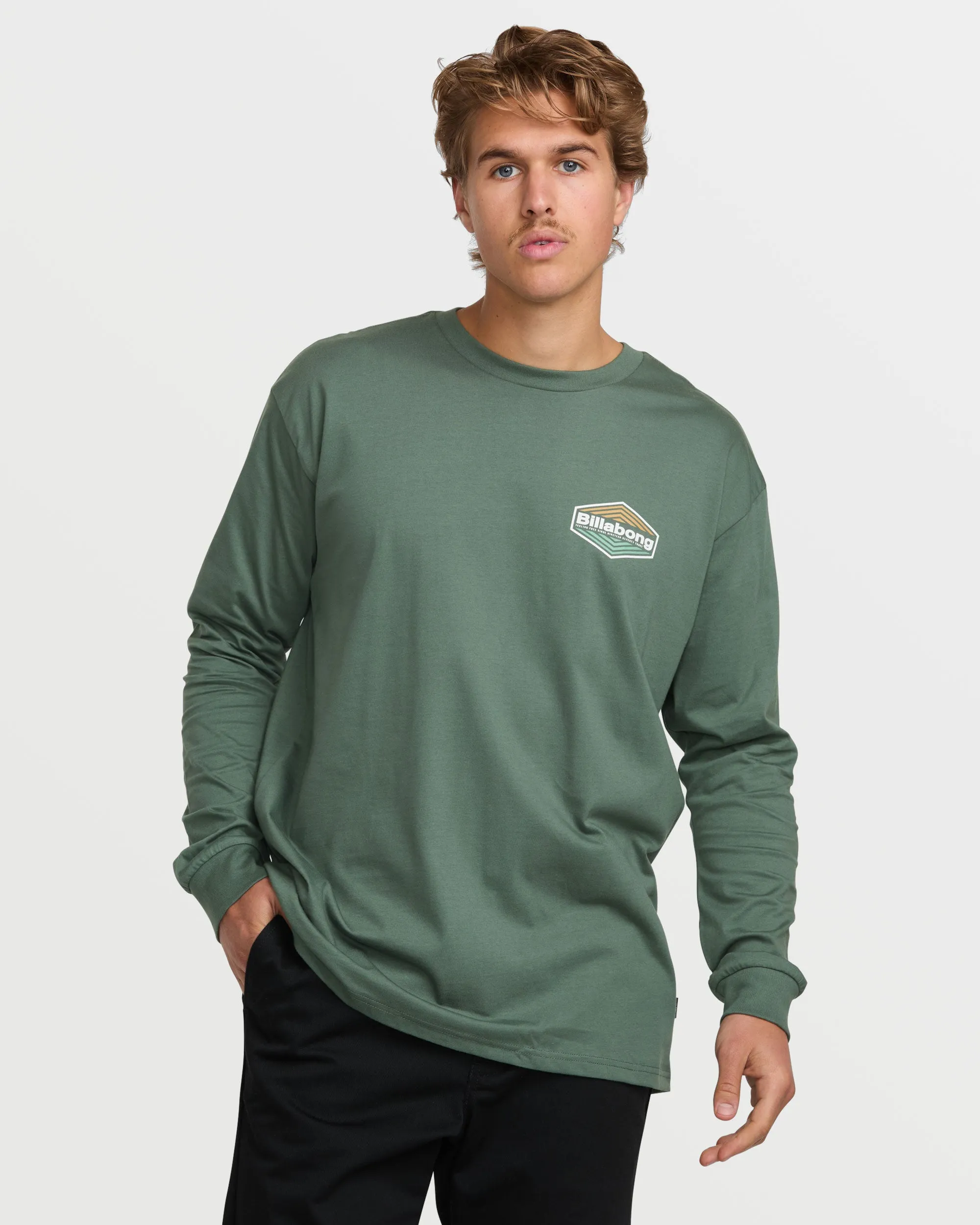 Walled Regular Long Sleeve Tee - Dark Slate sold by Billabong product image thumbnail 2