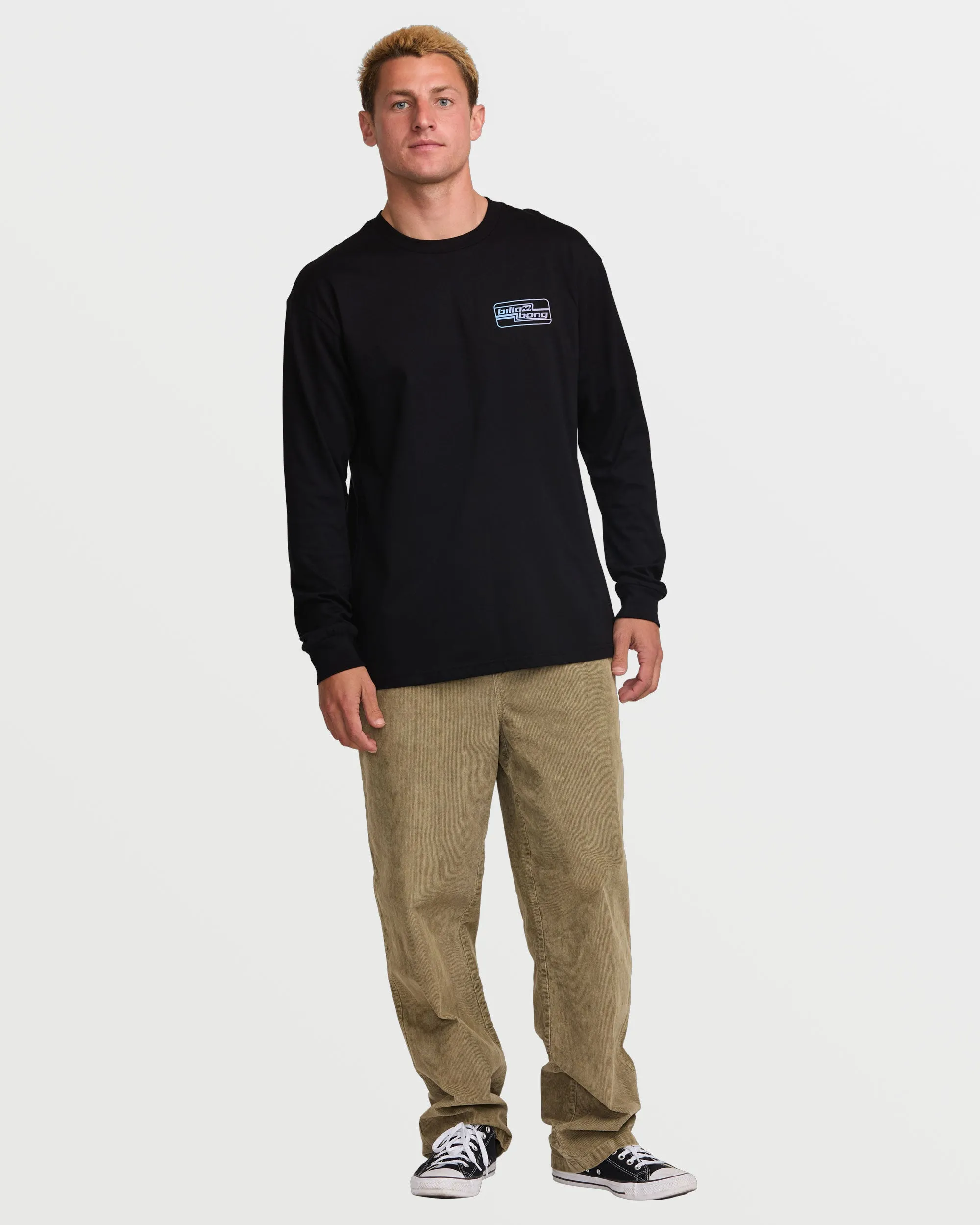 Walled Regular Long Sleeve Tee - Black sold by Billabong product image thumbnail 5