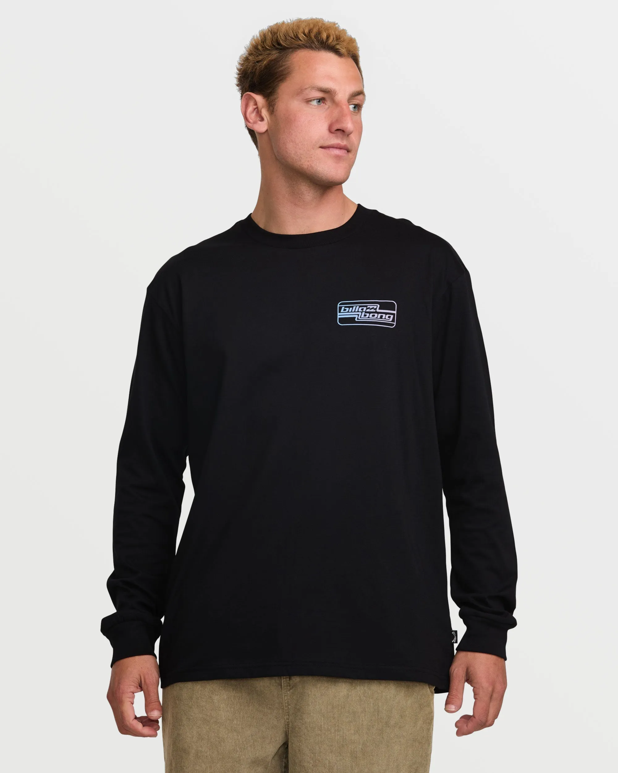 Walled Regular Long Sleeve Tee - Black sold by Billabong product image thumbnail 2