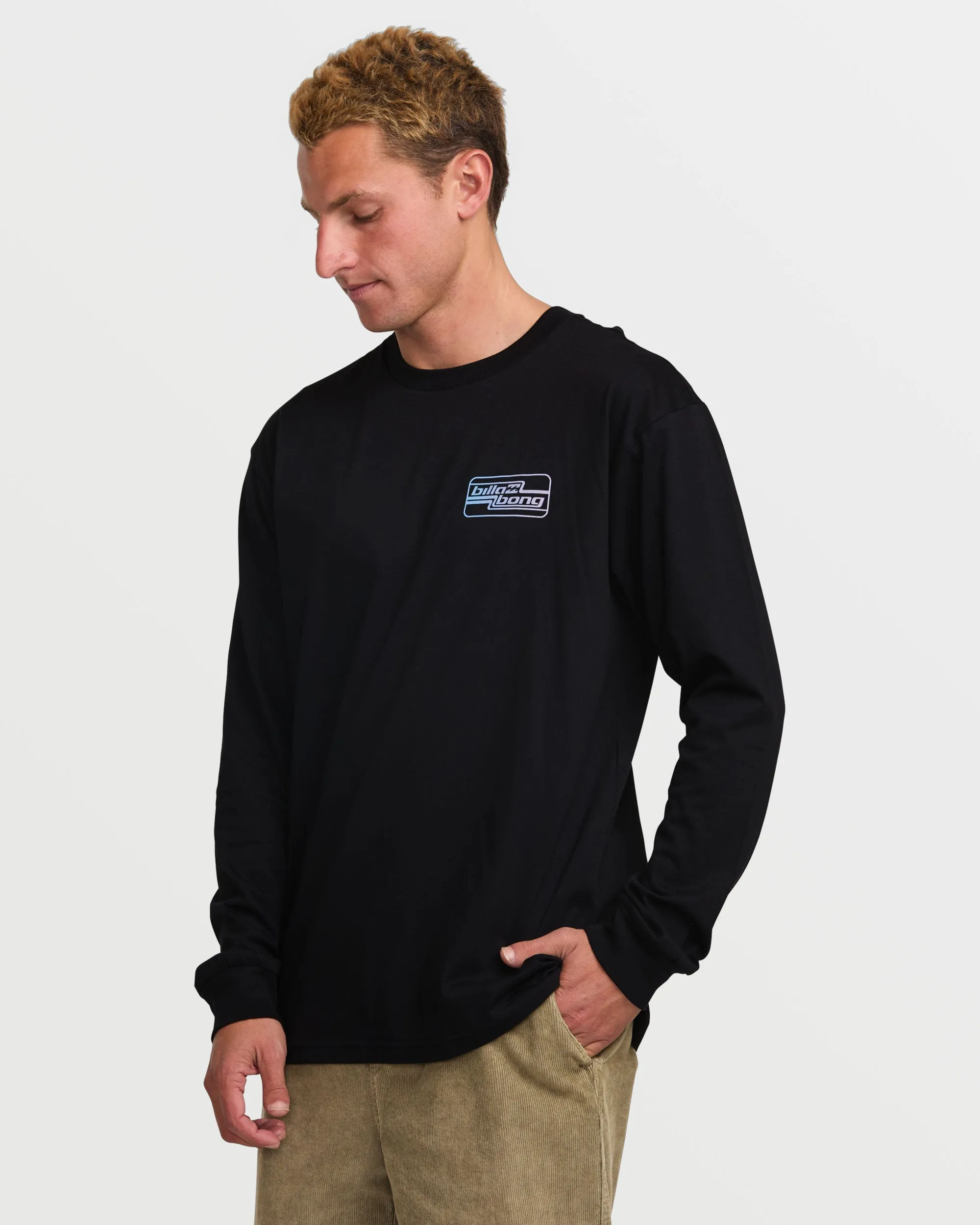 Walled Regular Long Sleeve Tee - Black sold by Billabong product image thumbnail 3